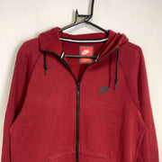 Red Nike Techfleece Jacket Hoodie Small