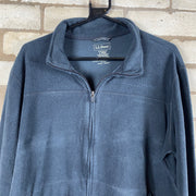 Navy L.L.Bean Fleece Jacket Men's Large