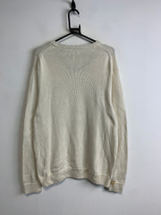 Cream White Chaps Knitwear Sweater Men's Medium