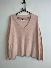 Pink Tommy Hilfiger Jumper Women's Large