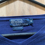 Vintage Navy Polo Ralph Lauren Jumper Men's Medium