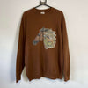 Vintage Brown Horse Graphic Sweatshirt XL