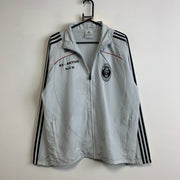 00s Grey Adidas Track Jacket Men's Large