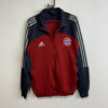 Red and Grey Adidas Track Jacket Men's Medium