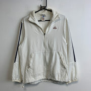 Vintage 90s White Adidas Windbreaker Women's Large