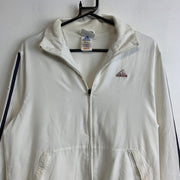 Vintage 90s White Adidas Windbreaker Women's Large