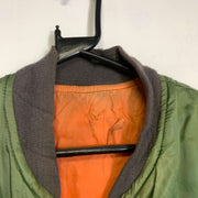 Vintage Green Military Bomber Jacket XL MA-1 Flight