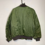 Vintage Green Military Bomber Jacket XL MA-1 Flight