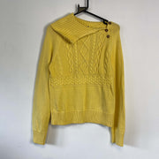 Yellow Chaps Ralph Lauren Knit Womens Large Sweater