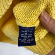 Yellow Chaps Ralph Lauren Knit Womens Large Sweater