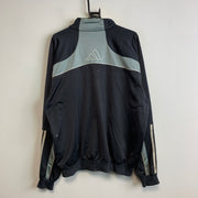 Grey and Blue Adidas Track Jacket Men's XL