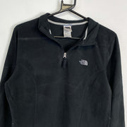 Black North Face Quarter Zip Fleece Large