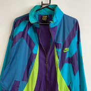 Purple and Blue Nike Windbreaker Men's XL