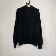 Black Vintage Kangol Pullover Sweater Knit XL