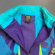 Purple and Blue Nike Windbreaker Men's XL