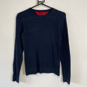 Navy Tommy Hilfiger Knit Sweater Small