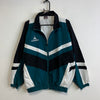 Black Turquoise Windbreaker Men's Medium