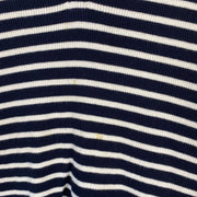 Navy White Striped Knit Jumper Sweater Womens XL