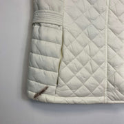 White Tommy Hilfiger Quilted Gilet Puffer Jacket Women's Medium