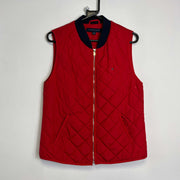 Red Tommy Hilfiger Gilet Quilted Jacket Women's Small