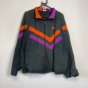 Vintage 90s Grey Nike Windbreaker Jacket Large
