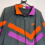 Vintage 90s Grey Nike Windbreaker Jacket Large