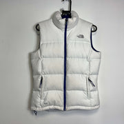 White North Face Down Gilet Jacket Womens Small