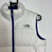 White North Face Down Gilet Jacket Womens Small