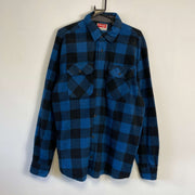 Blue Black Wrangler Shirt Jacket Large