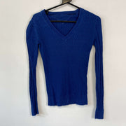 Blue Tommy Hilfiger Knit Jumper Sweater Womens Small