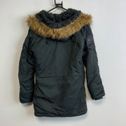 Black Alpha Industry Parka Jacket Men's Small