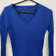 Blue Tommy Hilfiger Knit Jumper Sweater Womens Small