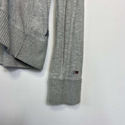 Grey Tommy Hilfiger Patchwork Sweater Top Medium