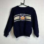 Vintage Navy Wool Elks Sweater Womens Small