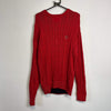 Red Tommy Hilfiger Cable Sweater Large