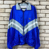 Vintage Blue and White Windbreaker Men's XXL