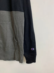 Black and Grey Champion Hoodie Men's Small