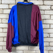 Vintage Black Blue Purple Windbreaker Men's Medium