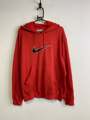 00s Red Nike Hoodie Men's Medium