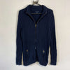 Navy Tommy Hilfiger Full Zip Sweater Knit Womens Large