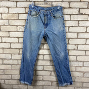 Blue Levi's 516 Straight Leg Denim Jeans W34