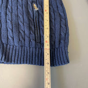 Navy Tommy Hilfiger Full Zip Sweater Knit Womens Large