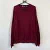 Burgundy Chaps Ralph Lauren Knit Jumper Sweater XL