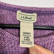 Purple L.L Bean Knit Jumper Sweater Womens Medium