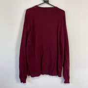 Burgundy Chaps Ralph Lauren Knit Jumper Sweater XL