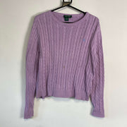 Purple Lauren Ralph Lauren Jumper Sweater Womens Medium