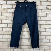 Dark Blue Levi's 501 Straight Leg Jeans W31