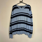 Blue Tommy Hilfiger Striped Jumper Sweater XL