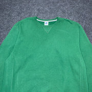 Vintage 90s Green Russell Athletic Blank Jumper men's XL