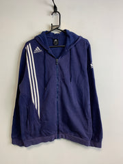 Navy Adidas Hoodie Men's Large